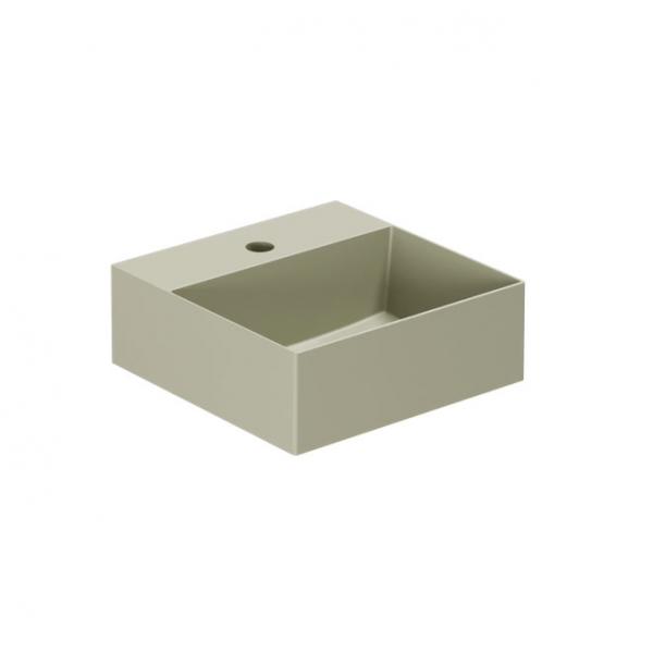 Lavabo Elegance SQ35 h&aring;ndvask t/v&aelig;g eller m&oslash;bel - 1 hanehul - Nature Green