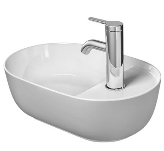 Duravit Luv 42 fritst&aring;ende bowlevask - 1 hanehul - Uden overl&oslash;b
