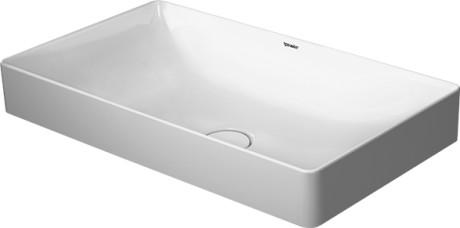 Duravit Durasquare 60 fritstående bowlevask - Uden hanehul - Wondergliss Duravit Durasquare 60 fritstående bowlevask - Uden hanehul - Wondergliss