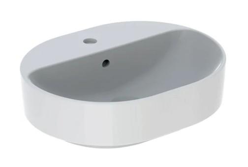 Geberit Variform 60 ellipse fritst&aring;ende bowlevask - 1 hanehul