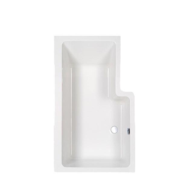 Str&oslash;mberg Quantum badekar t/brus - 150 x 70/85 - Venstre - 1 rygl&aelig;n