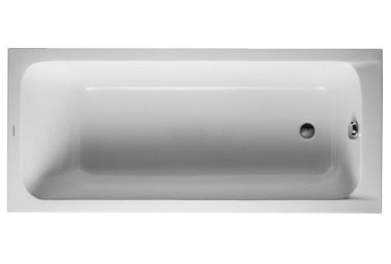 Duravit D-Code badekar t/indbygning - 160 x 70 - 1 rygl&aelig;n