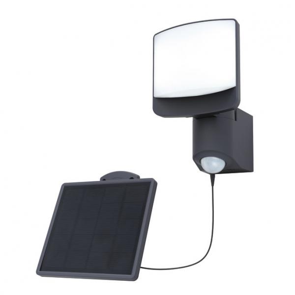 Lutec Solar Sunshine udendørslampe m/PIR-sensor og solceller - Lille - Mørk grå Lutec Solar Sunshine udendørslampe m/PIR-sensor og solceller - Lille - Mørk grå