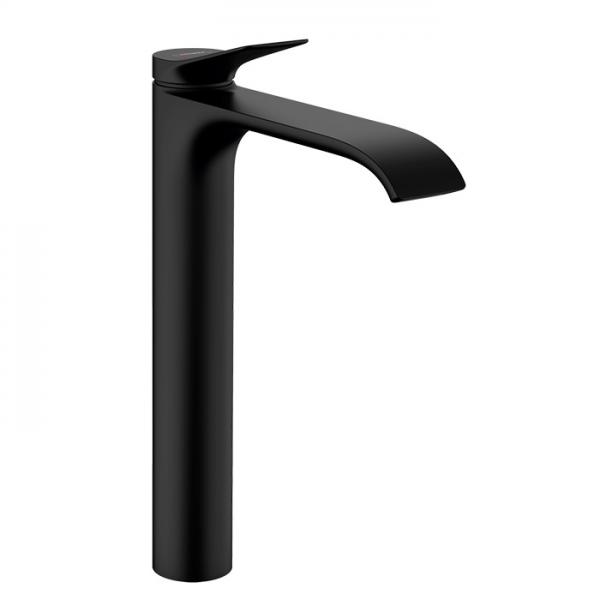 Hansgrohe Vivenis 250 h&aring;ndvaskarmatur u/bundventil - Mat sort