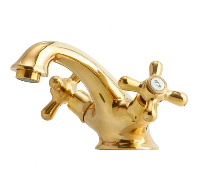 Lavabo Retro 2-grebs håndvaskarmatur - Messing natur Lavabo Retro 2-grebs håndvaskarmatur - Messing natur