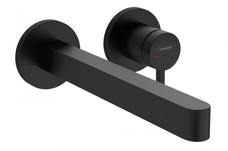 Hansgrohe Finoris h&aring;ndvaskarmatur t/indbygning i v&aelig;g - 22,8 cm - Mat sort