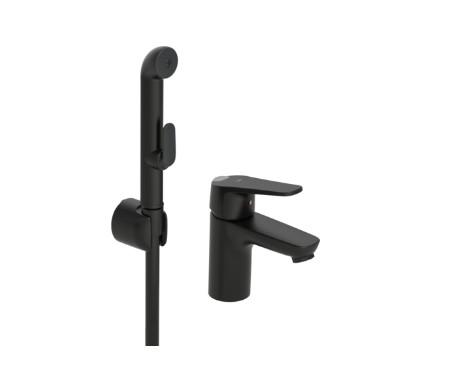 Oras Vega h&aring;ndvaskarmatur m/Bidetta h&aring;ndbruser - Mat sort