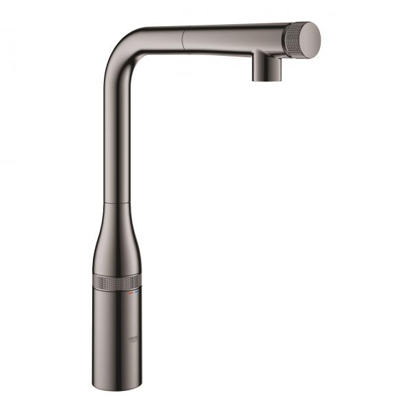 Grohe Essence Smart Control k&oslash;kkenarmatur - Poleret hard graphite