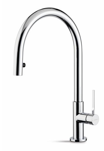 Cass&oslash;e Newform Maki k&oslash;kkenarmatur m/udtr&aelig;k - Krom