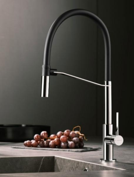 Cass&oslash;e Newform Maki stork&oslash;kkenarmatur - Mat sort/krom