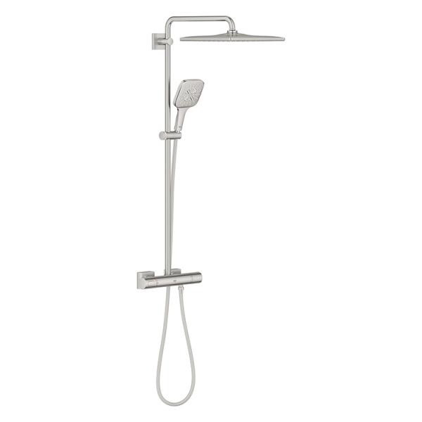 Grohe Rainshower SmartActive 310 Cube brusesystem - Supersteel Grohe Rainshower SmartActive 310 Cube brusesystem - Supersteel