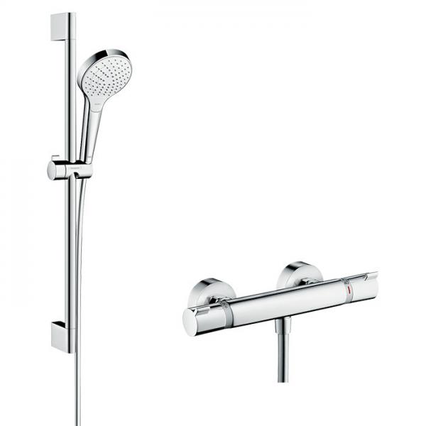 Hansgrohe Croma Select S bruses&aelig;t m/Ecostat Comfort termostat