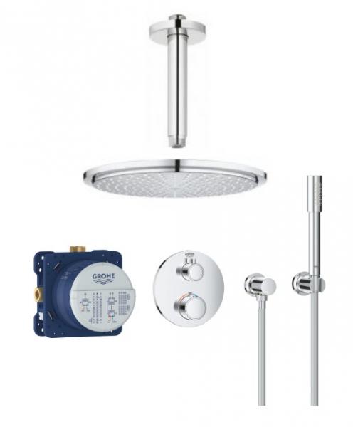 Grohe NEW Rainshower 210 komplet brusesystem til indbygning - Loft Grohe NEW Rainshower 210 komplet brusesystem til indbygning - Loft