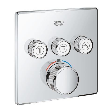 Grohe SmartControl indbygningsarmatur med 3 udtag - Krom Grohe SmartControl indbygningsarmatur med 3 udtag - Krom
