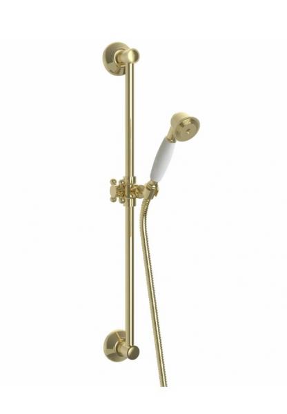 Lavabo Retro brusestang m/håndbruser - Messing natur Lavabo Retro brusestang m/håndbruser - Messing natur