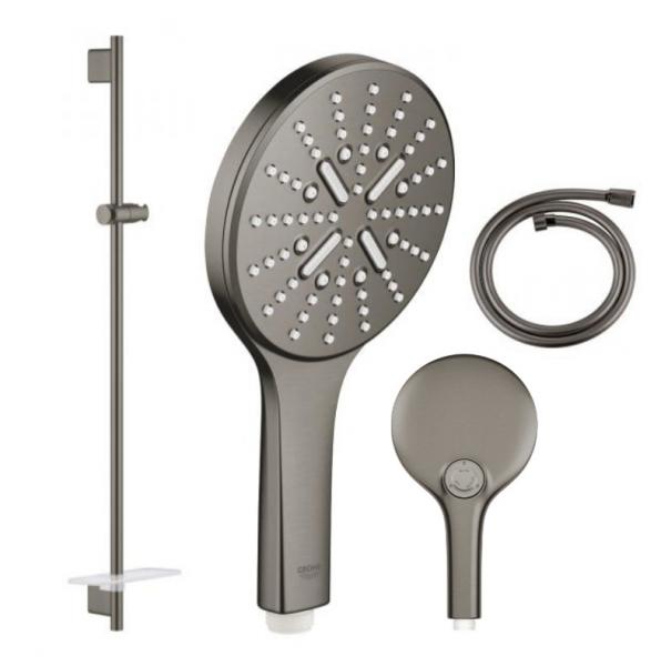 Grohe Rainshower SmartActive brusesæt - Børstet Hard Graphite Grohe Rainshower SmartActive brusesæt - Børstet Hard Graphite