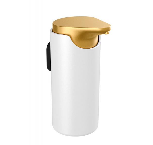 Pressalit Style s&aelig;bedispenser t/v&aelig;g eller bord - Messing/hvid