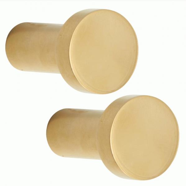 Lavabo Luna h&aring;ndkl&aelig;dekrog - Stor model - 2 stk - Messing natur