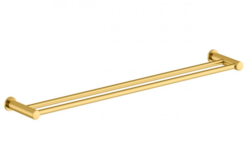 Damixa Silhouet dobbelt h&aring;ndkl&aelig;destang - 800 mm - B&oslash;rstet messing