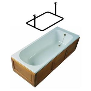 Van Der P 360gr Forh&aelig;ngstang Kvadrat 100x100cm m/2 loftst&oslash;tter - Rustfrit st&aring;l