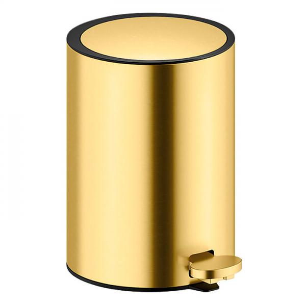 Damixa Zen toiletspand m/pedal og SoftClose 3l - B&oslash;rstet messing