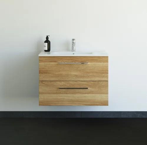 Dansani Mido+ 80 m&oslash;belpakke m/Amber vask og 2 skuffer - Varm eg