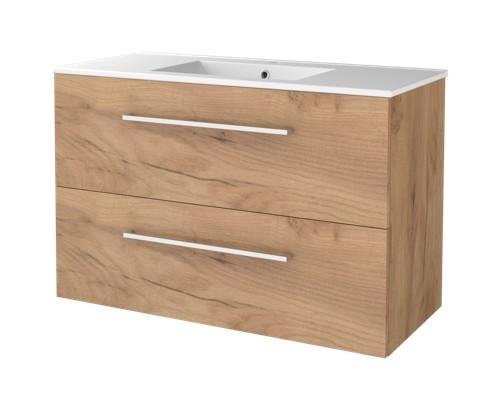 Sanibell Basicline møbelsæt 100 m/greb - Whiskey eg Sanibell Basicline møbelsæt 100 m/greb - Whiskey eg