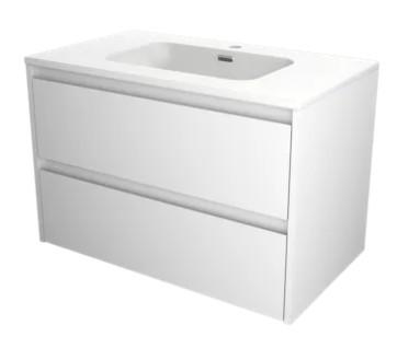 Sanibell Proline møbelsæt 80 m/integrerede greb - Mat hvid Sanibell Proline møbelsæt 80 m/integrerede greb - Mat hvid