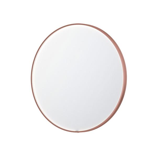 Sanibell Ink SP24 rundt spejl m/lys, varme og sensor &Oslash;80 - B&oslash;rstet kobber