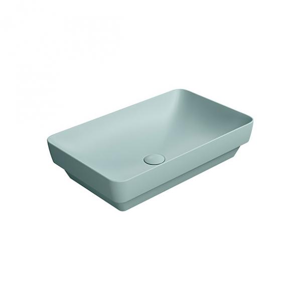 GSI Pura 60 fritstående bowlevask - Firkantet - Uden overløb - Ghiaccio GSI Pura 60 fritstående bowlevask - Firkantet - Uden overløb - Ghiaccio