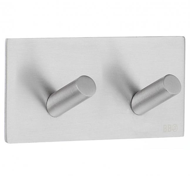 Beslagsboden firkantet selvkl&aelig;bende dobbeltkrog - Rustfrit st&aring;l