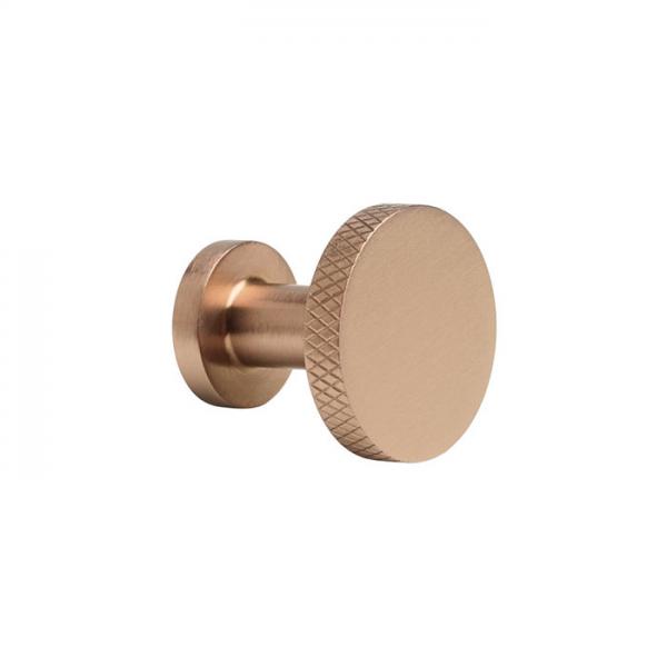 Cass&oslash;e Crystal Cut knopgreb eller krog - B&oslash;rstet kobber