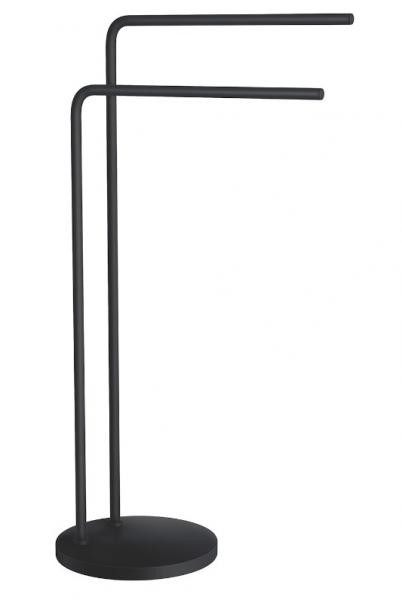 Beslagsboden dobbelt h&aring;ndkl&aelig;destang t/gulv - Mat sort