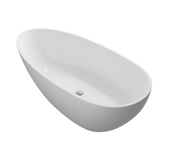 Strømberg Castel fritstående badekar 1680 x 820mm - Mat hvid Strømberg Castel fritstående badekar 1680 x 820mm - Mat hvid