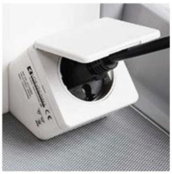 Str&oslash;mberg Elstik 60x60mm - Hvid til nederste skuffe