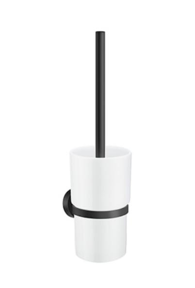 Smedbo Home toiletbørste - Mat sort/porcelæn Smedbo Home toiletbørste - Mat sort/porcelæn
