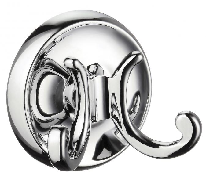 Smedbo Villa dobbelt håndklædekrog - Krom Smedbo Villa dobbelt håndklædekrog - Krom