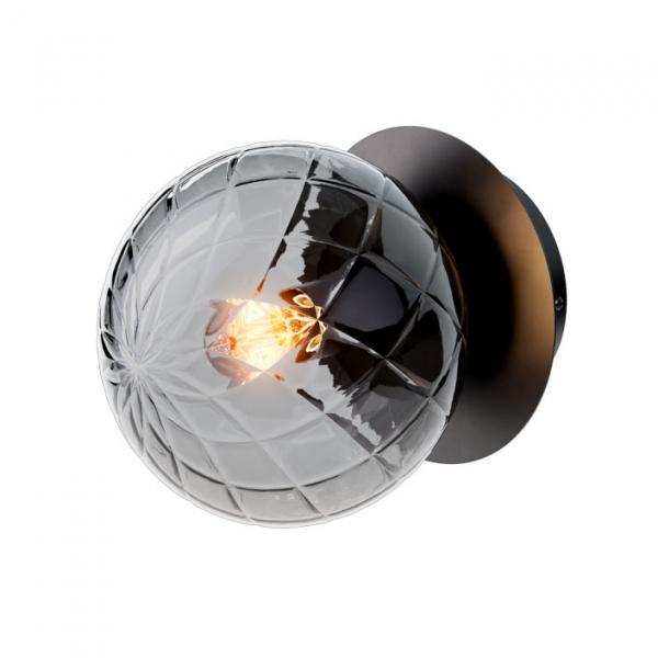 Cass&oslash;e Muro v&aelig;glampe m/m&oslash;rktonet glas - Mat sort
