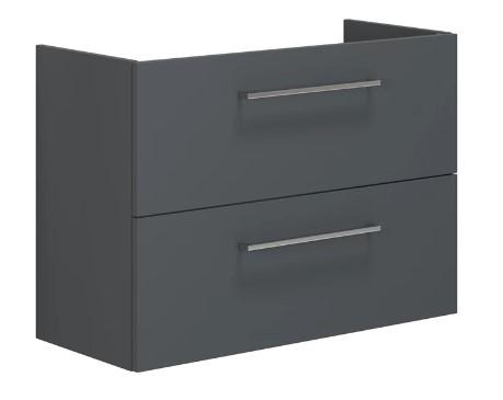 Dansani Mido+ underskab m/2 skuffer t/gulvafl&oslash;b - 80 - Gr&aring; mat