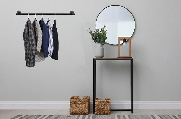 Simple Racks Brooklyn v&aelig;gh&aelig;ngt b&oslash;jlestang - 60,5 x 54 CM