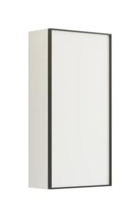 Dansani Luna Urban overskab - H&oslash;jreh&aelig;ngslet - Hvid mat/Sort ramme