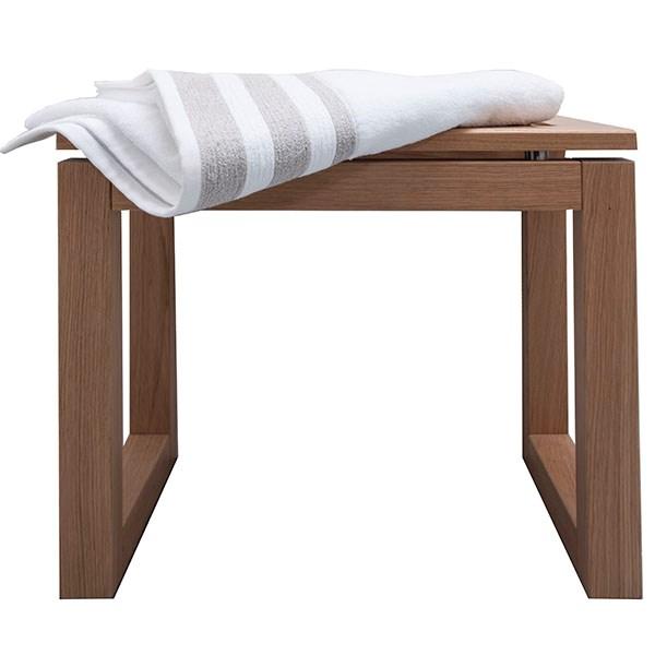 Str&oslash;mberg Skagen b&aelig;nk 48cm - Massiv eg