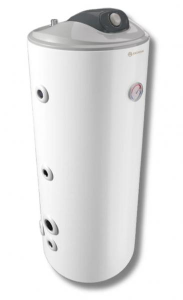 Varmtvandsbeholder - 150 L - Stor spiral - Til varmepumper