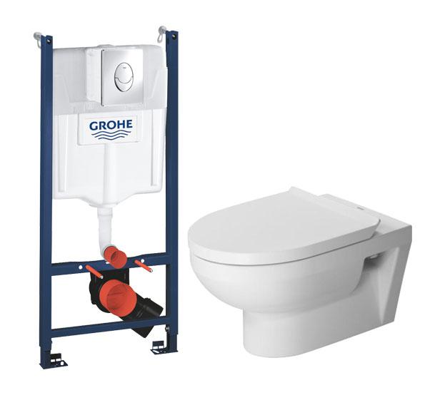 Duravit No. 1 Rimless toiletpakke inkl. sæde m/softclose, cisterne og krom betjening Duravit No. 1 Rimless toiletpakke inkl. sæde m/softclose, cisterne og krom betjening