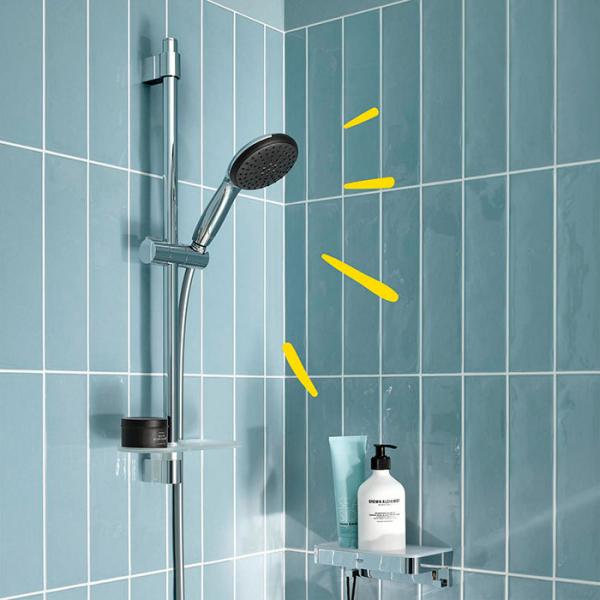 Grohe Vitalio Start 110 brusesæt 2 sprays inkl. brusehylde Grohe Vitalio Start 110 brusesæt 2 sprays inkl. brusehylde