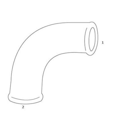 GF Sort b&oslash;jning 90 grader - Muffe/Nippel - 3/8"