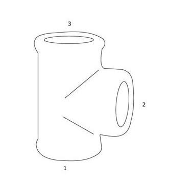 GF sort T-stykke - Muffe - 3/4" GF sort T-stykke - Muffe - 3/4"