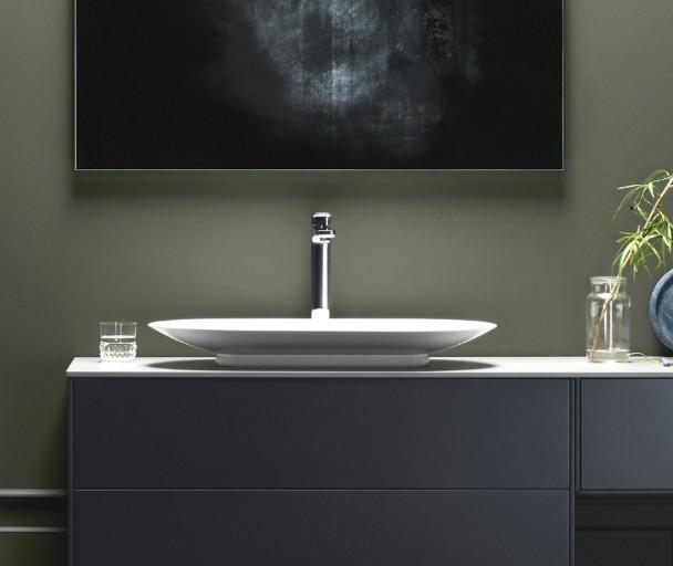 Hafa Edge 70 oval fritst&aring;ende bowlevask - Uden overl&oslash;b