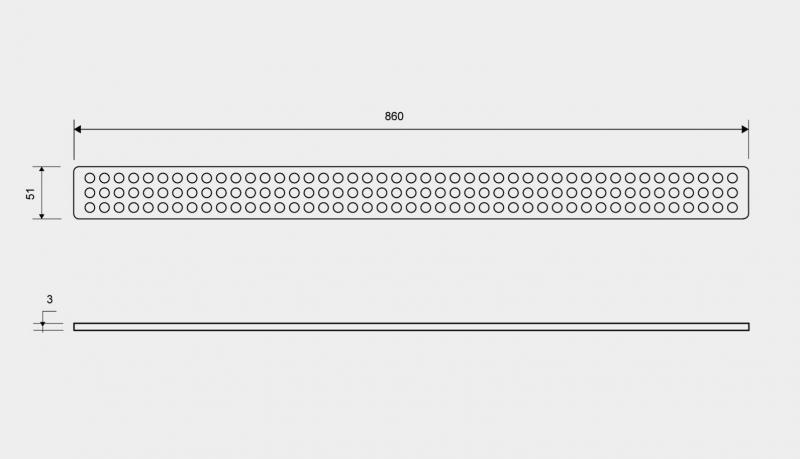 Unidrain Classic rist - 900mm Unidrain Classic rist - 900mm