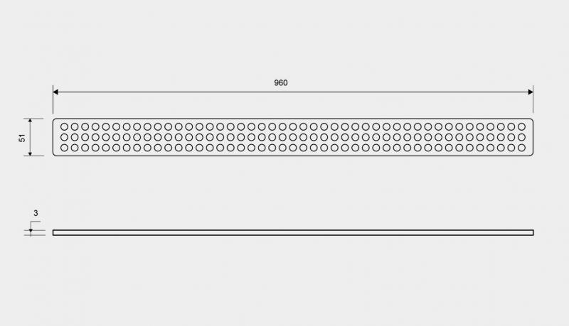 Unidrain Classic rist - 1000mm Unidrain Classic rist - 1000mm